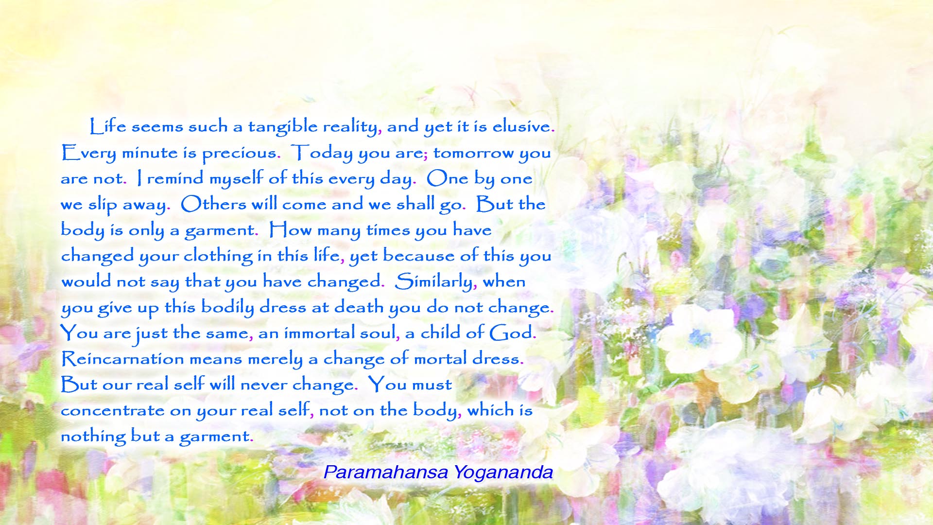 Yogananda body is a garment wallpaper